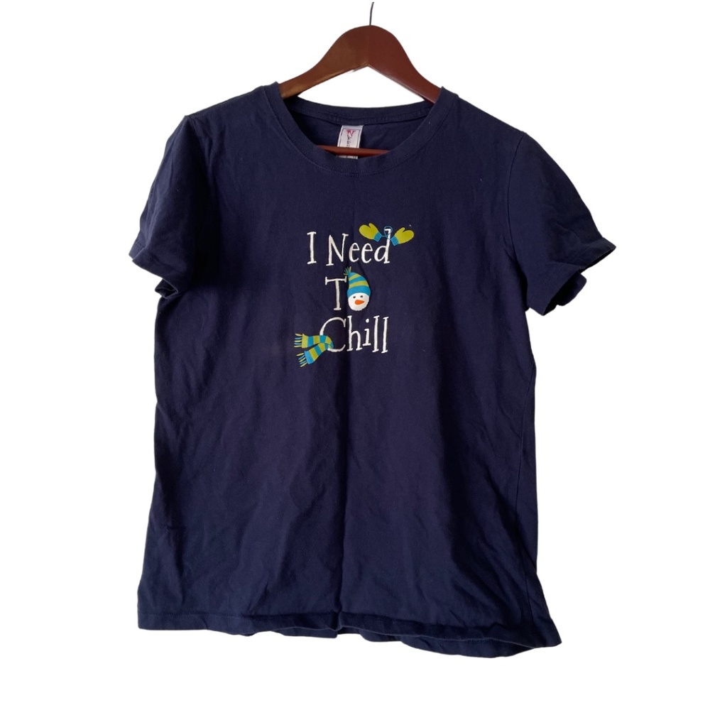 Final Price!  "Need to Chill" PJ Top - L